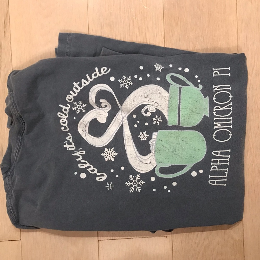 AOII Long Sleeve Comfort Color T-shirt